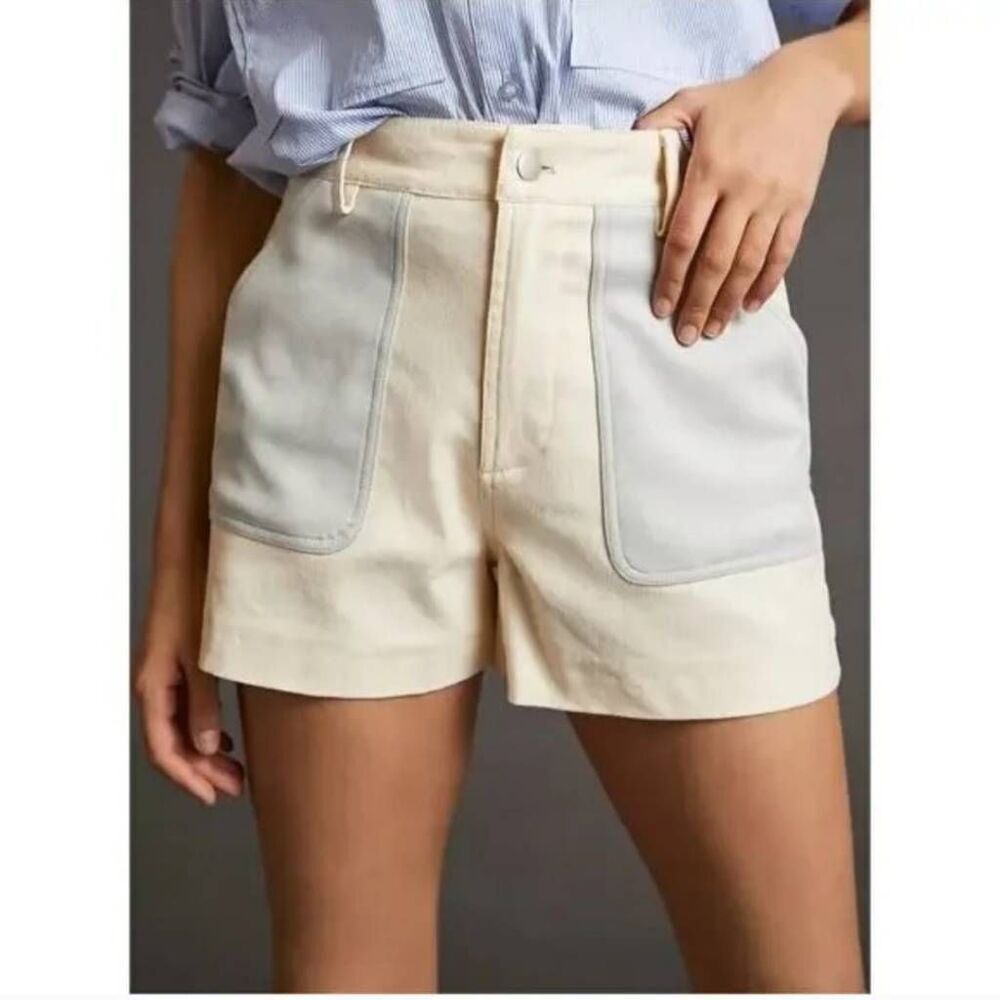 Avec Les Filles Colorblocked Shorts
